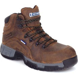  Mens Michelin HydroEdge ST WP Work Boots BROWN 10.5 M Shoes
