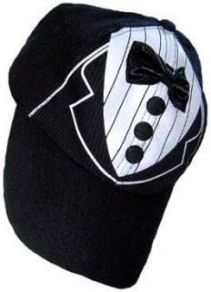 Tuxedo Cap great for Groom Baseball Hat: Clothing