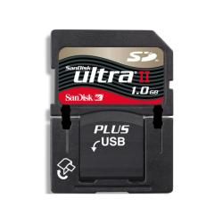 SanDisk 1GB Ultra II SD Plus USB Memory Card (Pack of 5)
