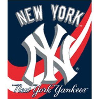 New York Yankees Royal Plush Raschel MLB Blanket (700