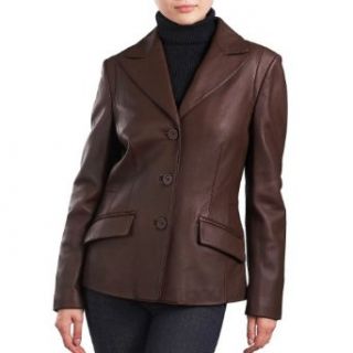 Phistic Womens Three Button New Zealand Lambskin Leather