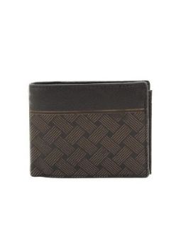 Genuine Leather Graphic Pattern Mens Bi Fold Wallet ID