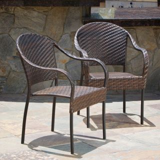 sunset outdoor tight weave wicker chair set of two compare $ 199 94