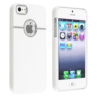 BasAcc White with Chrome Hole Rear Case for Apple iPhone 5