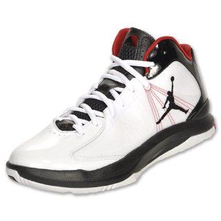 Jordan Aero Flight Mens Basketball Shoes, White/Black/Gym Red Shoes