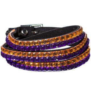 Orange and Purple Wrap Bracelet