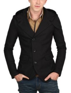Doublju Mens Casual long Sleeve Safari Jacket Clothing