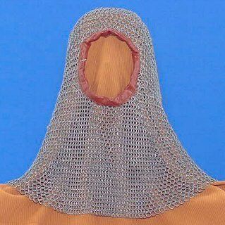 Chain Mail Armor Coif Lightweight Anodized Aluminum