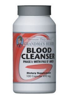 Blood Cleaner Phase 1 with Pau DArco (100 Capsules)