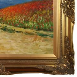 Monet Meadow Road to Pourville, 1882 Canvas Art