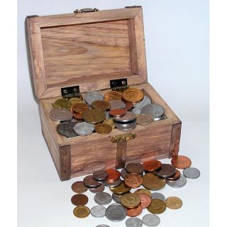 Coin Treasures Treasure Chest 100 count Foreign Coins