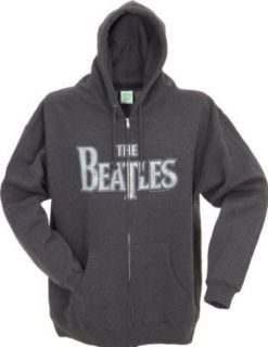 Gear One Beatles Vintage Logo Mens Zippered Hoodie