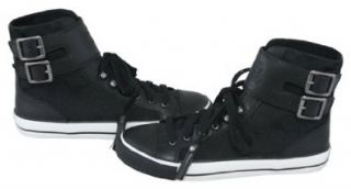  Coach Signature Fizzle High Top Sneakers Tennis Shoes Black Shoes