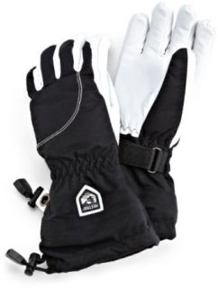 Hestra Womens Heli Glove (Black/Off White, 6) Clothing