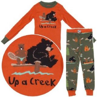 Lazy One Up a Creek Cotton Pajamas for Toddlers and Boys