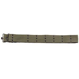 Olive Drab Canvas Pistol Belt (Metal Buckle) Clothing