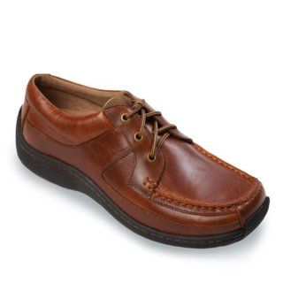 Mens Navigator Moc Toe Shoes,Chestnut Smooth Pull Up,11 W US Shoes