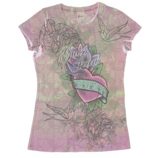 GUESS T shirt Enfant Fille Rose.   Achat / Vente T SHIRT GUESS T shirt
