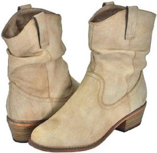 Breckelles Dorado 13 Ice Women Cowboy Ankle Boots Shoes
