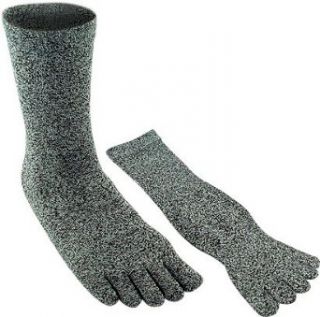 Adult Speckled Black & White Toe Socks Clothing