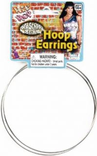 Hip Hop Jumbo Hoop Earrings: Clothing