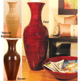 36 inch Bamboo Tall Floor Vase