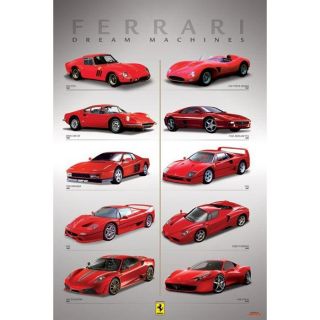 Affiche Ferrari voiture de rêve (61 x 91.5cm)   Achat / Vente TABLEAU