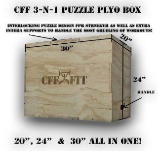 CFF 3   N   1 Wood Puzzle Plyo Box   20/24/30 inch and