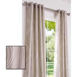 Grommet Sand Dune Faux Silk 106 inch Curtain Panel