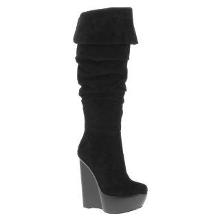  ALDO Ertel   Women Knee high Boots   Black Suede   9 Shoes