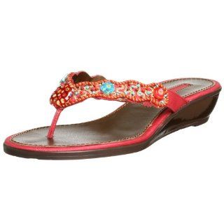 Bandolino Womens Callout Sandal,Medium Red,6 M Shoes