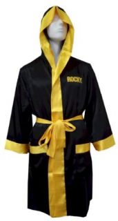 Rocky Balboa Satin Boxers with Hooded Satin Robe for men