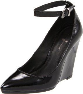  7 for All Mankind Womens Oksana Wedge Pump,Black,6 M US Shoes