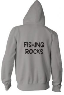 Fishing Rocks Youth Zippered Hooded (Hoody) Sweatshirt