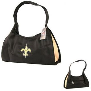 New Orleans Saints Purse / Handbag (Solid Black, 12.5 x 6