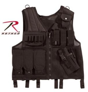 Black Quick Draw Multi Pocket Gun Military Tactical Vest