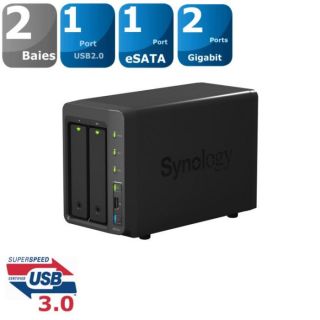 Synology Boîtier NAS 2 Baies DS 713+   Achat / Vente SERVEUR STOCKAGE