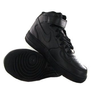 Nike Air Force 1 Mid Black Youths Trainers Shoes