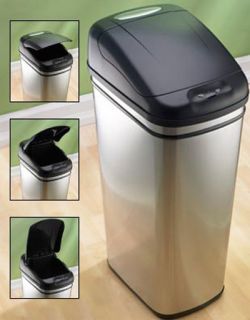 Infrared Touchless 50 liter Steel Trash Can