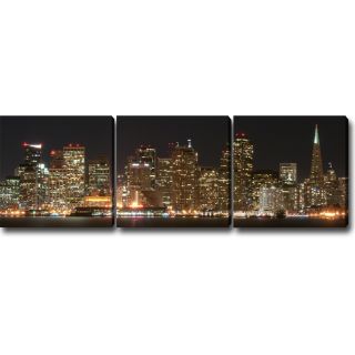 Night in San Francisco Canvas Art (Set of 3) Today $228.99 Sale $