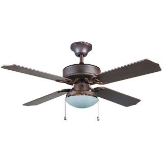 Transitional Bronze One light Ceiling Fan Today: $91.99 4.7 (3 reviews