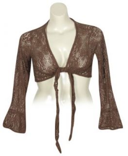 Plus Size Brown Sassy Shrug    Size16 ColorBrown