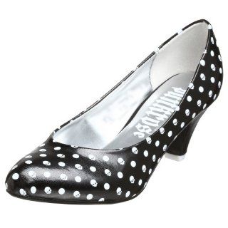  Punkrose Womens Giana Polka Pump,Black/White,7 M US: Shoes