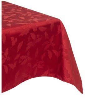 Holly Damask 60 by 104 inch Oblong / Rectangle Tablecloth