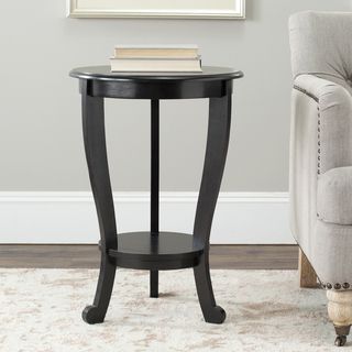 Cape Cod Black Pedestal Side Table