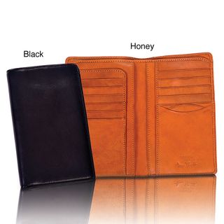Tony Perotti Prima Unisex Italian Leather Checkbook Organizer Wallet