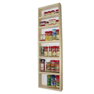 Solid Pine Wood 37 inch On the wall Spice Rack