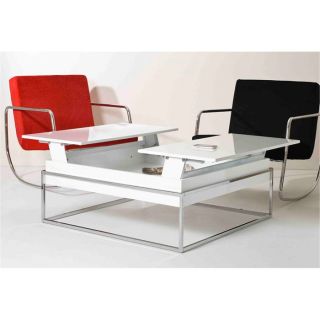 LORIENT Table basse 90x90 blanche   Achat / Vente TABLE BASSE LORIENT