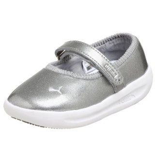 346170 GV Spadrille Mary Jane,Silver/White,3 M US Infant Shoes