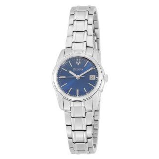 Bulova Womens 96M107 Blue Dial Bracelet Watch: Watches: